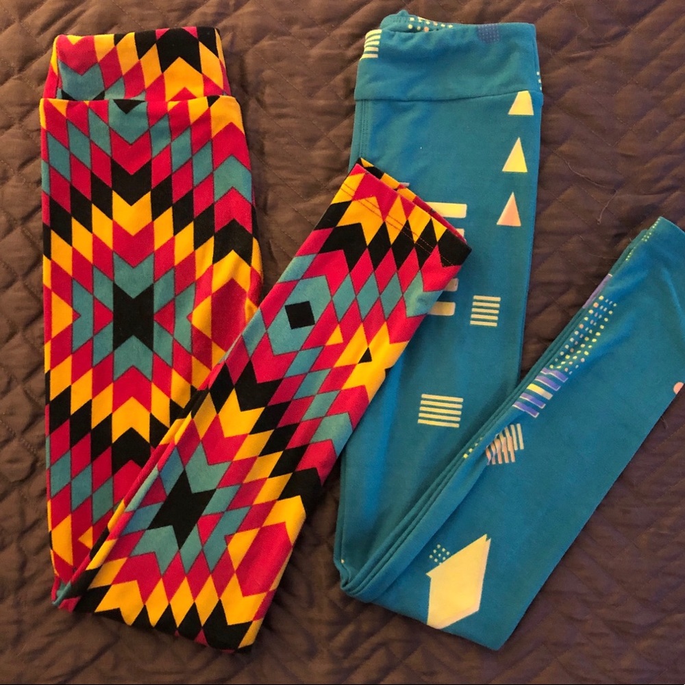 GIRLS L/XL LulaRoe Leggings EUC